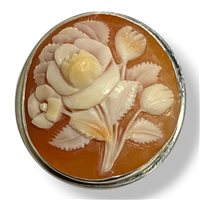 Broche Mandile 1922 Femme Cammei  in Argent Conchiglia 2MSPCM162